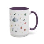 Olympic National Park Christmas Mug | Watercolor Travel Souvenir | Holiday Gift | Accent Ceramic Coffee Cup 11oz 15oz
