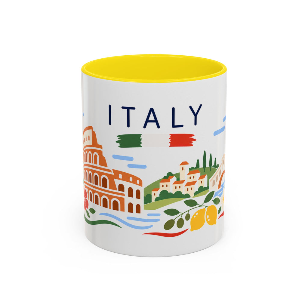 Italy Coffee Mug | Travel Souvenir Accent Mug | Country Gift Ceramic Cup 11oz 15oz