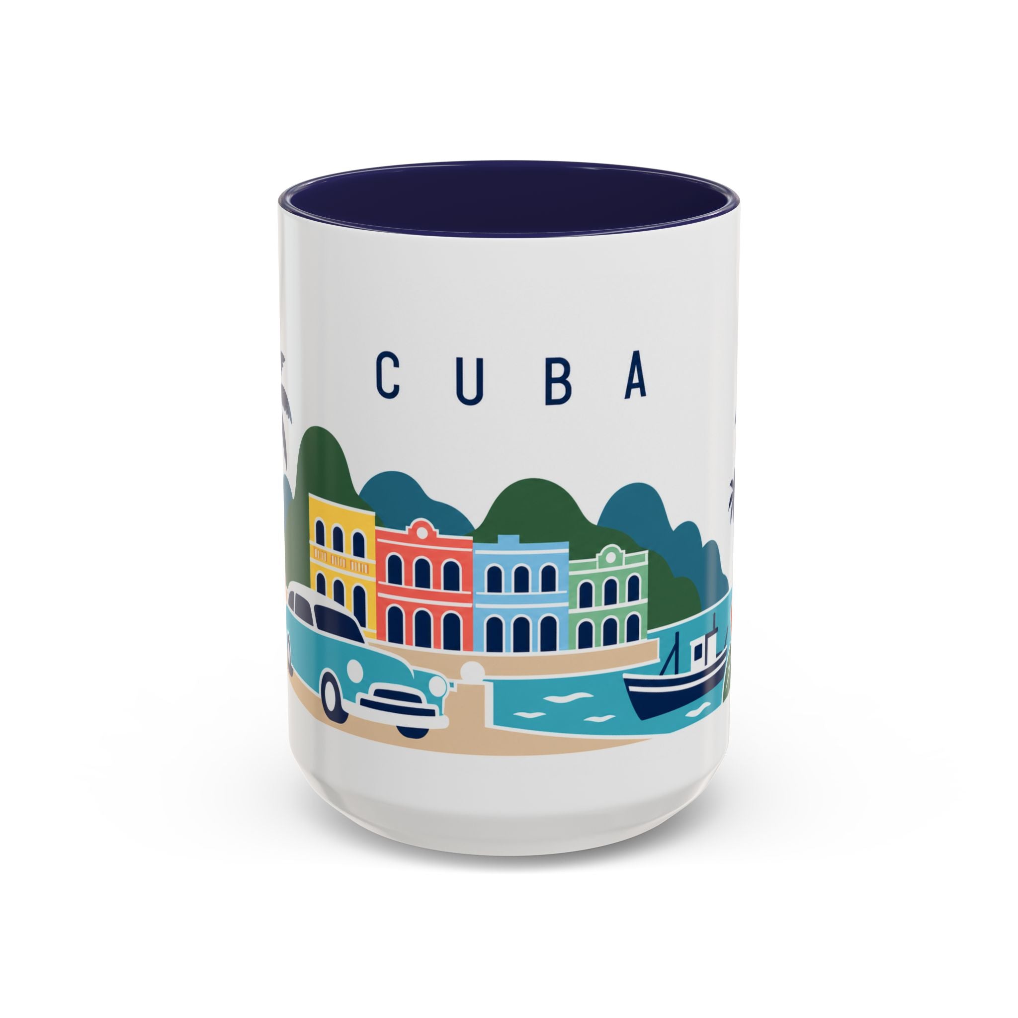Cuba-Inspired Coffee Mug | US Produced & Fulfilled | Travel Souvenir Accent Mug | Ceramic Cup 11oz 15oz