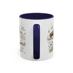 Badlands National Park Coffee Mug | South Dakota Prairie Fossil Hiking Gift | Accent Color Ceramic 11oz 15oz