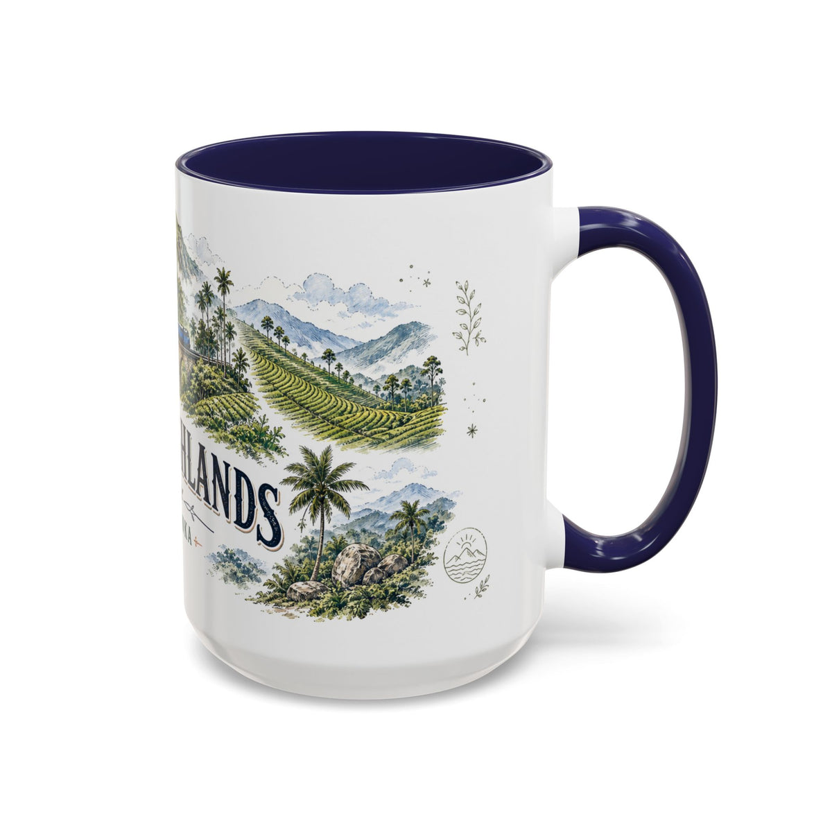 Ella Highlands Mug, Sri Lanka Travel Souvenir, Bucket List Gift, Accent Ceramic Coffee Mug 11oz 15oz