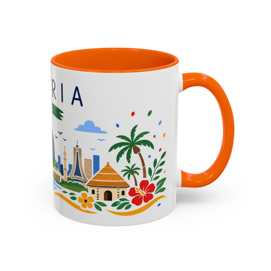 Nigeria Coffee Mug | Travel Souvenir Accent Mug | Country Gift Ceramic Cup 11oz 15oz