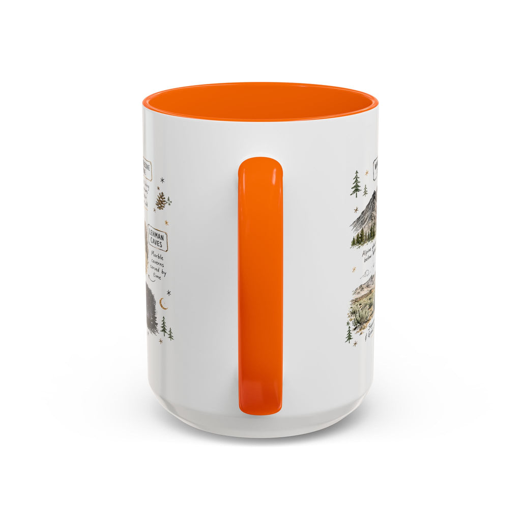 Great Basin National Park Coffee Mug | Nevada Desert Stargazing Hiking Gift | Accent Color Ceramic 11oz 15oz