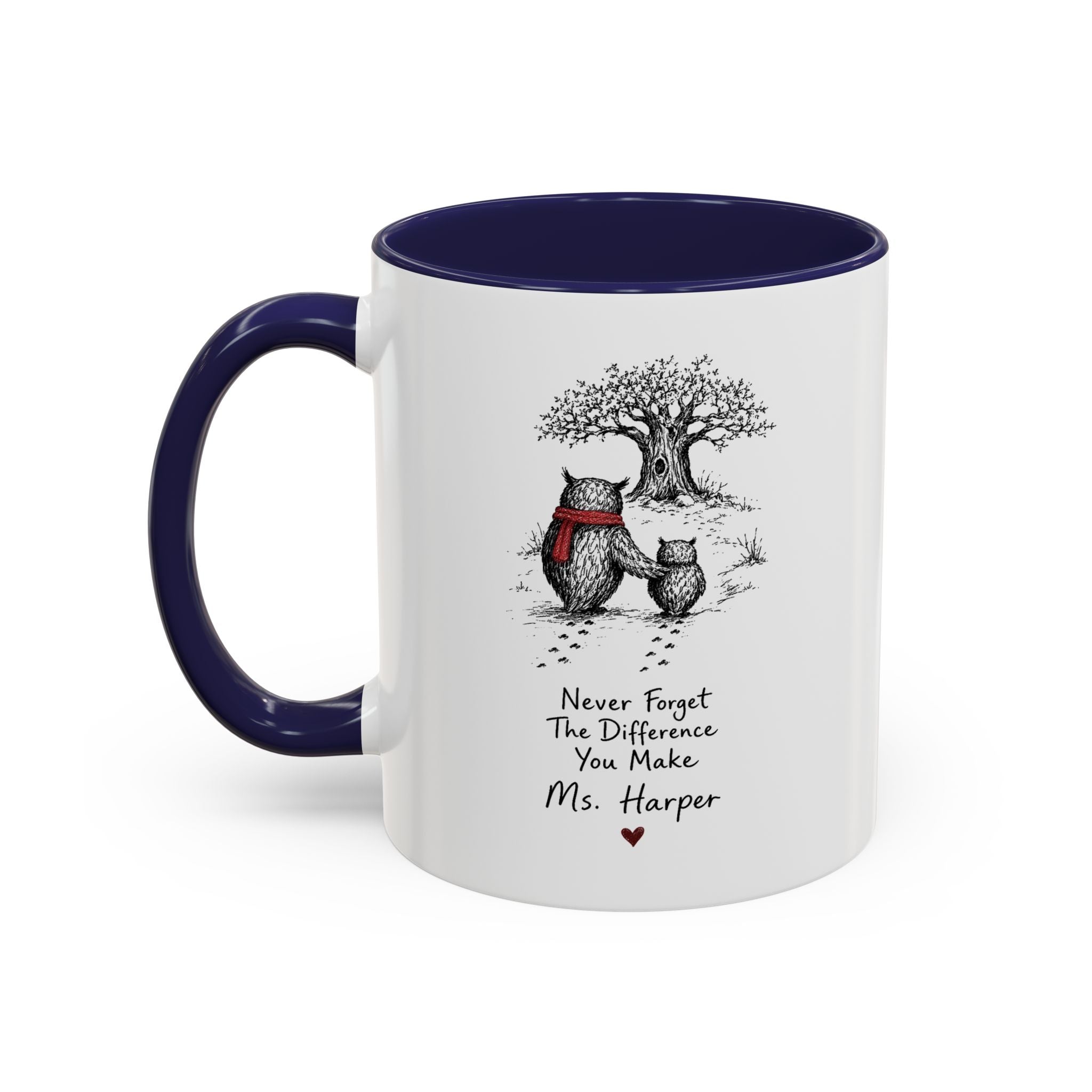 Personalized Wise Owl Teacher Mug | Owl Always Love Teaching | Custom Name Teacher Gift | 11oz 15oz