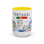 Portugal Coffee Mug | Travel Souvenir Accent Mug | Country Gift Ceramic Cup 11oz 15oz