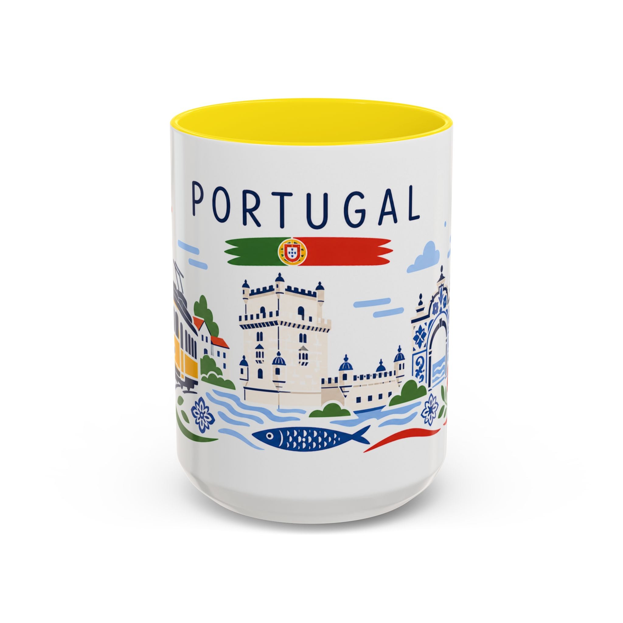 Portugal Coffee Mug | Travel Souvenir Accent Mug | Country Gift Ceramic Cup 11oz 15oz