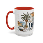 Dead Sea Mug, Jordan Travel Souvenir, Bucket List Gift, Accent Ceramic Coffee Mug 11oz 15oz
