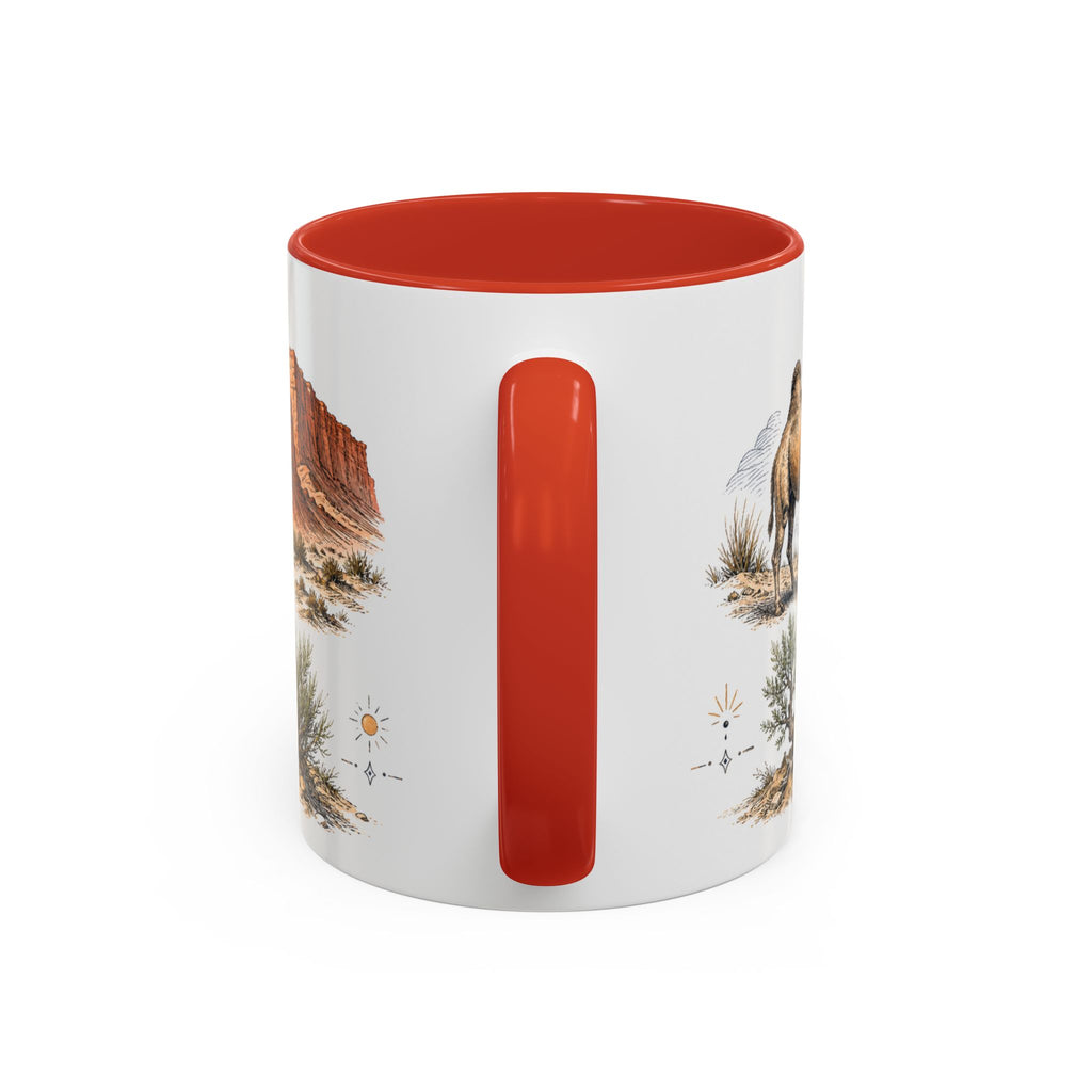 Gobi Desert Mug, Mongolia Travel Souvenir, Bucket List Gift, Accent Ceramic Coffee Mug 11oz 15oz
