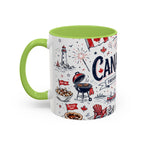 Canada Day Coffee Mug | Canadian Pride Gift | Accent Color Ceramic 11oz 15oz
