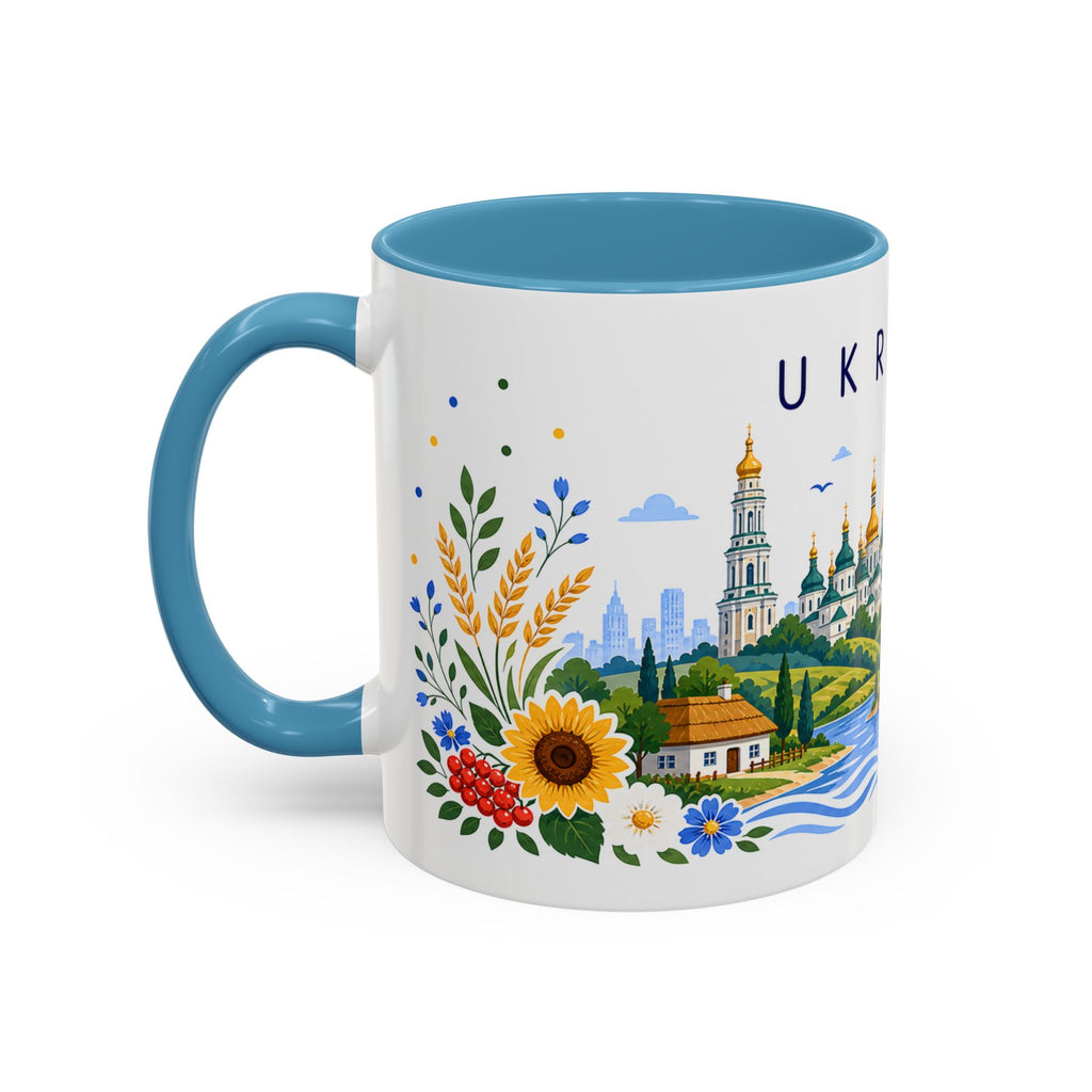 Ukraine Coffee Mug | Travel Souvenir Accent Mug | Place Gift Ceramic Cup 11oz 15oz