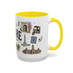 Lahore Coffee Mug | Pakistan Souvenir Travel Gift | Accent Color Ceramic 11oz 15oz