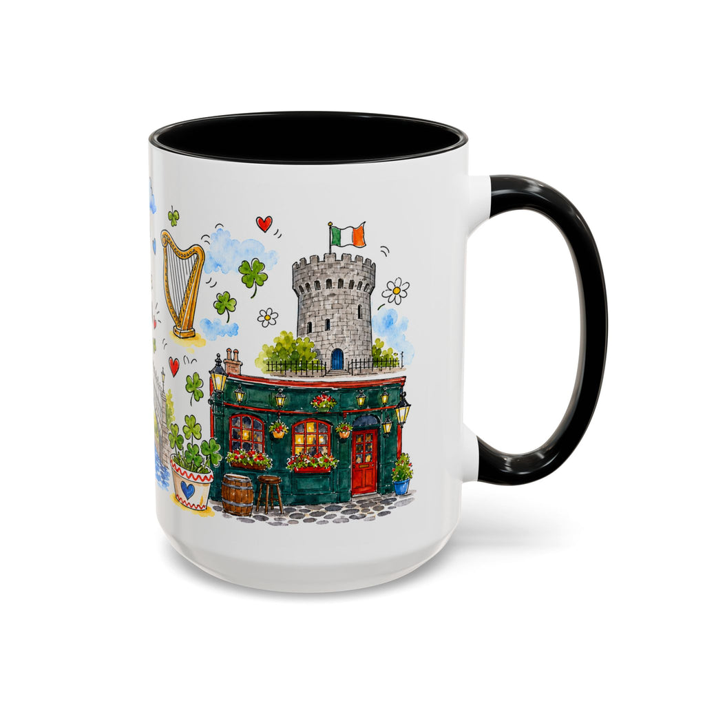 Dublin Travel Mug | European City Souvenir Accent Coffee Mug | 11oz 15oz Ceramic Cup