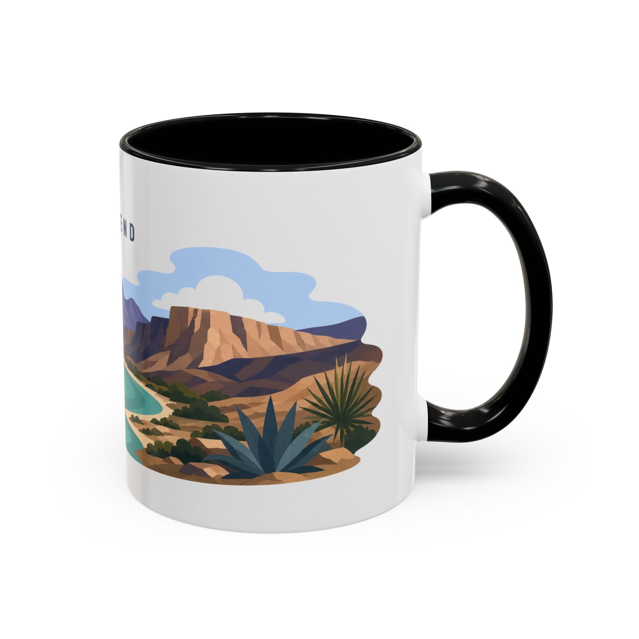Big Bend National Park Coffee Mug | Solid Color Block Park Souvenir | 11oz 15oz Accent Mug