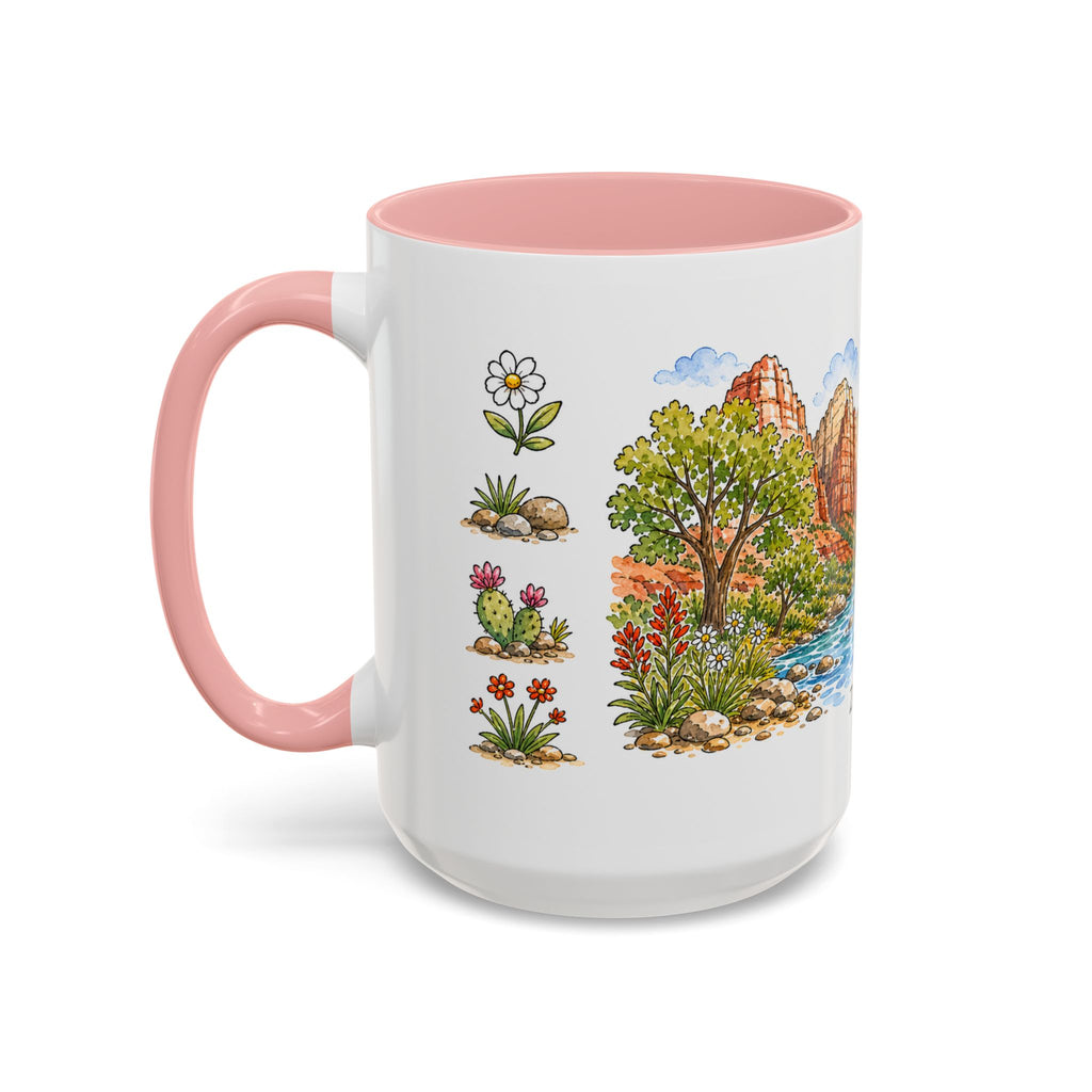 Zion National Park Mug | US Travel Souvenir Accent Coffee Mug | 11oz 15oz Ceramic Cup