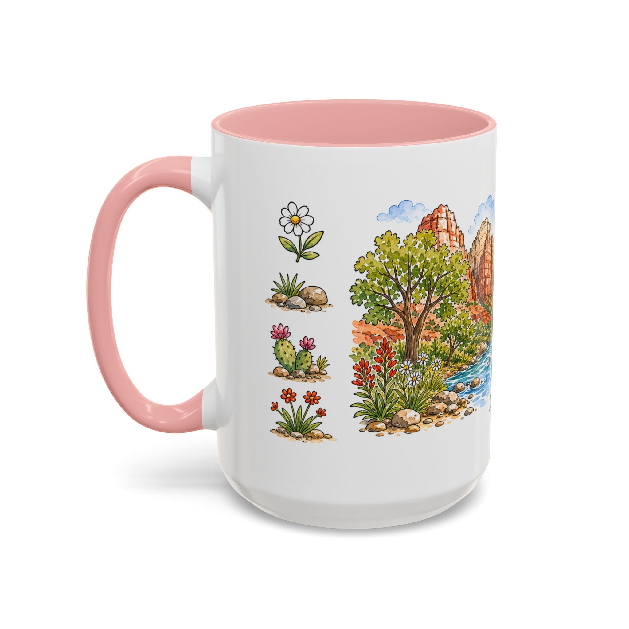 Zion National Park Mug | US Travel Souvenir Accent Coffee Mug | 11oz 15oz Ceramic Cup