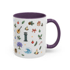 Lisbon Christmas Mug | Watercolor City Souvenir | Ceramic Coffee Cup 11oz 15oz
