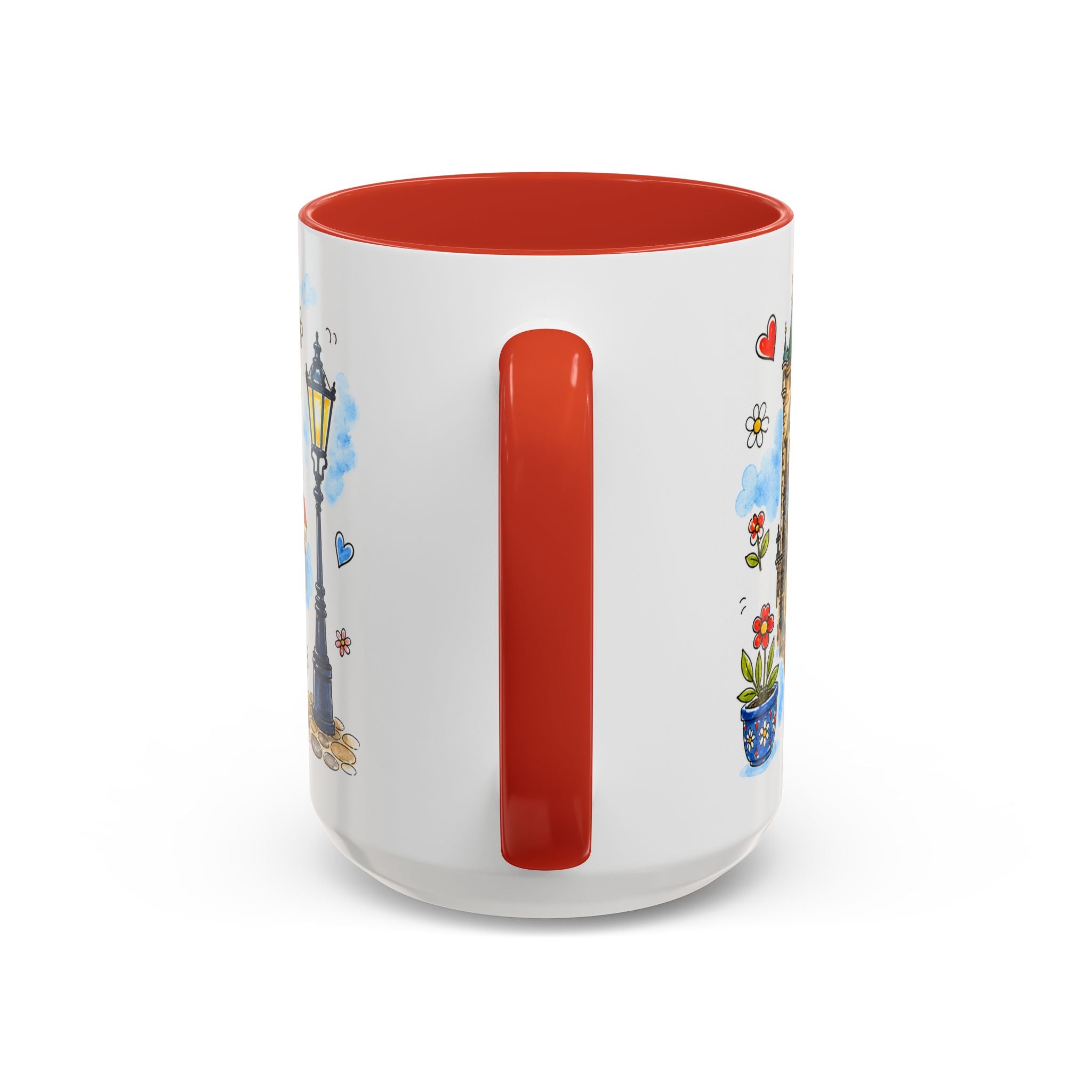 Prague Travel Mug | European City Souvenir Accent Coffee Mug | 11oz 15oz Ceramic Cup