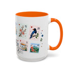 Taipei Coffee Mug | Postage Stamp Collage Mug | Travel Souvenir Accent Cup 11oz 15oz