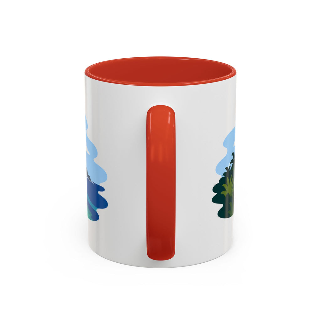 National Park of American Samoa Coffee Mug | Solid Color Block Park Souvenir | 11oz 15oz Accent Mug