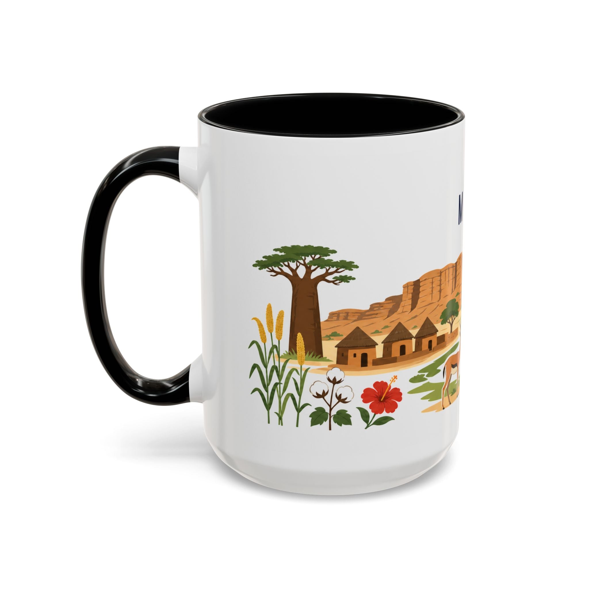 Mali Coffee Mug | Travel Souvenir Accent Mug | Country Gift Ceramic Cup 11oz 15oz