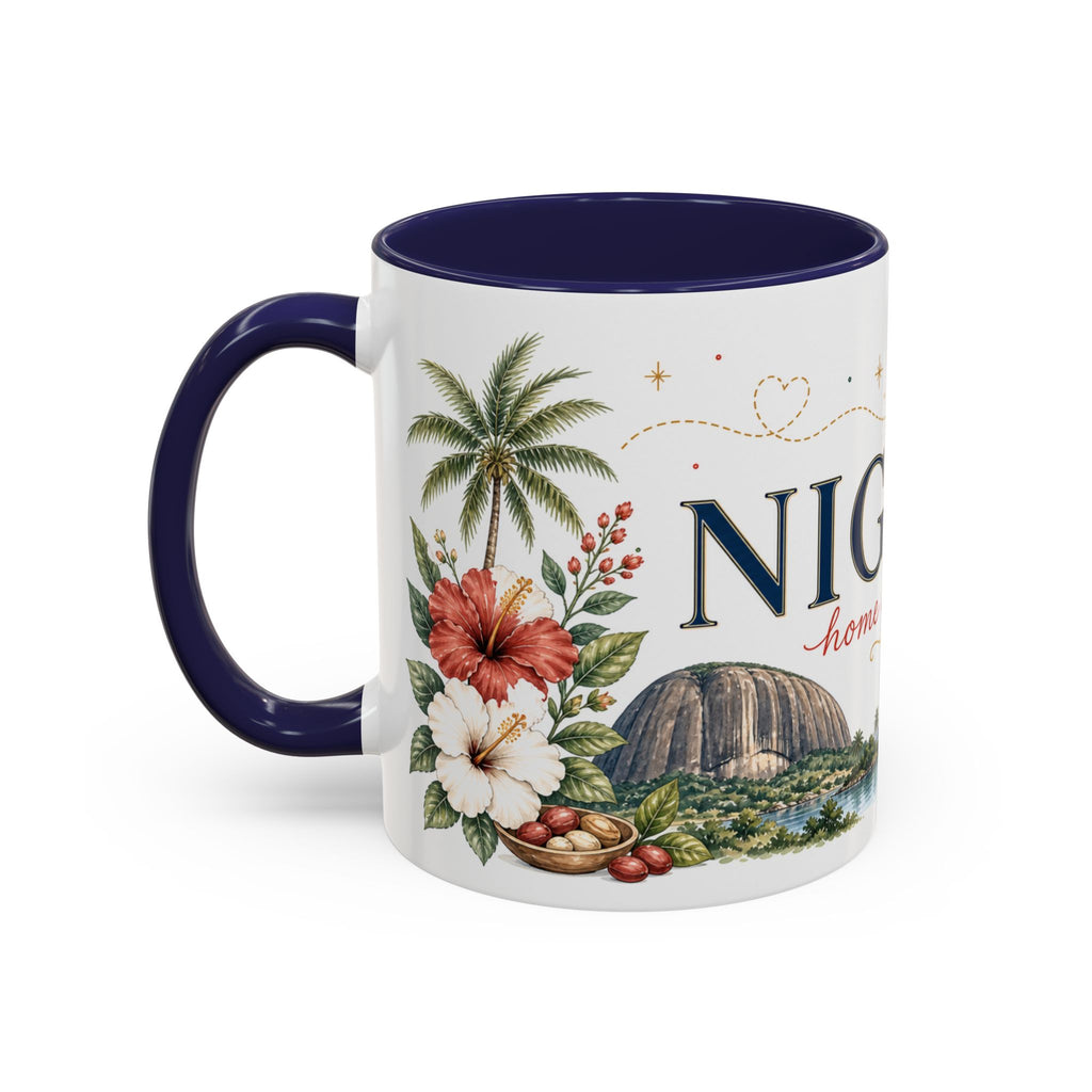 Nigeria Home Country Mug | Moving Away Gift | Long Distance Friendship | 11 oz 15 oz Accent Mug