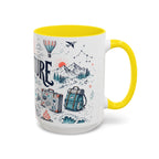 Adventure Awaits Coffee Mug | Class of 2026 Graduation Gift | Accent Color Ceramic 11oz 15oz