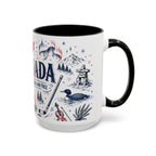 O Canada True North Coffee Mug | Canadian Pride Gift | Accent Color Ceramic 11oz 15oz