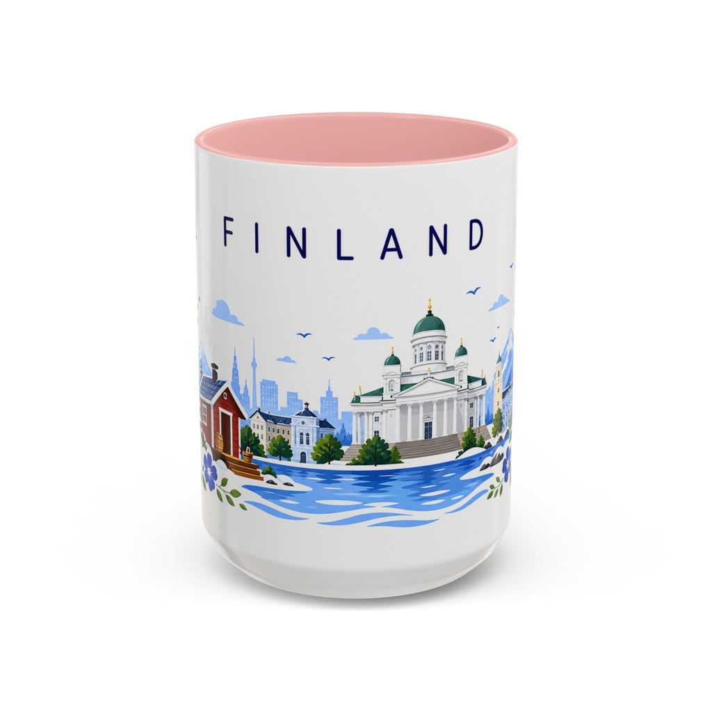 Finland Coffee Mug | Travel Souvenir Accent Mug | Place Gift Ceramic Cup 11oz 15oz