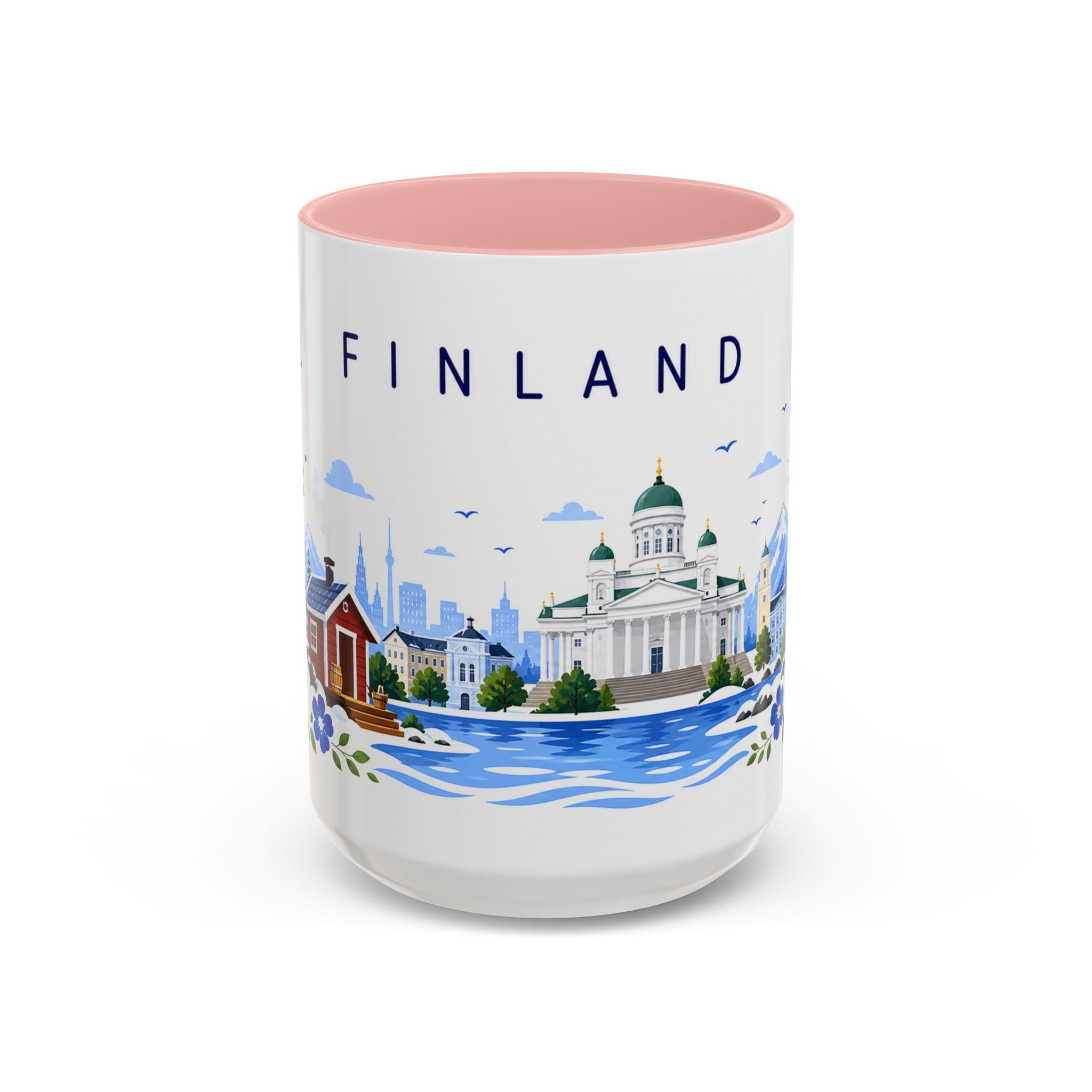Finland Coffee Mug | Travel Souvenir Accent Mug | Place Gift Ceramic Cup 11oz 15oz