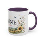 Ukraine Home Country Mug | Moving Away Gift | Long Distance Friendship | 11 oz 15 oz Accent Mug