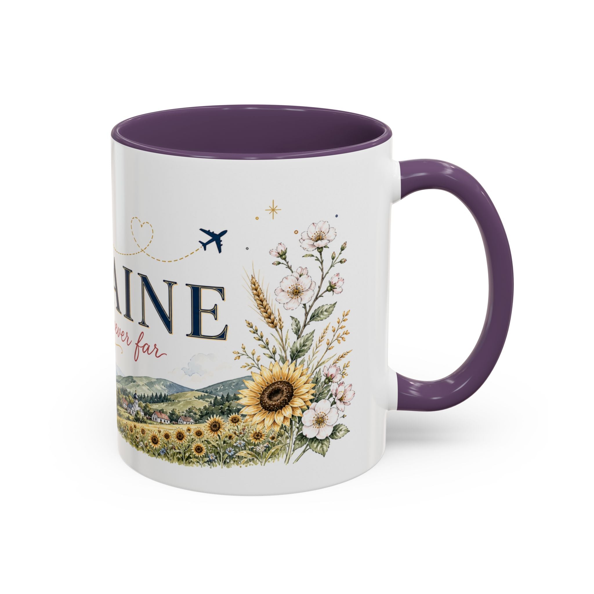 Ukraine Home Country Mug | Moving Away Gift | Long Distance Friendship | 11 oz 15 oz Accent Mug