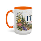 Italy Home Country Mug | Moving Away Gift | Long Distance Friendship | 11 oz 15 oz Accent Mug