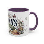 Grandma's Garden Of Love Coffee Mug | Gift From Grandkids | Accent Color Ceramic 11oz 15oz