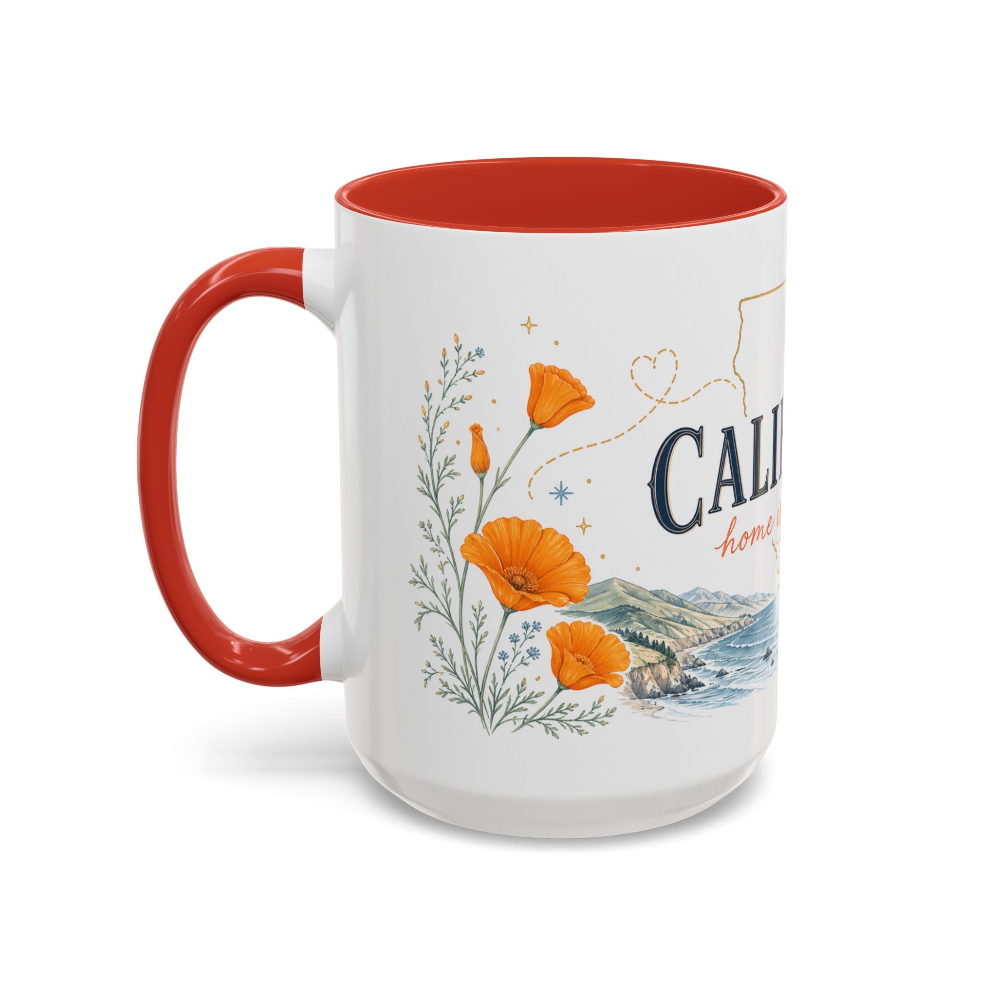 California Home State Mug | Moving Away Gift | Long Distance Friendship Coffee Cup