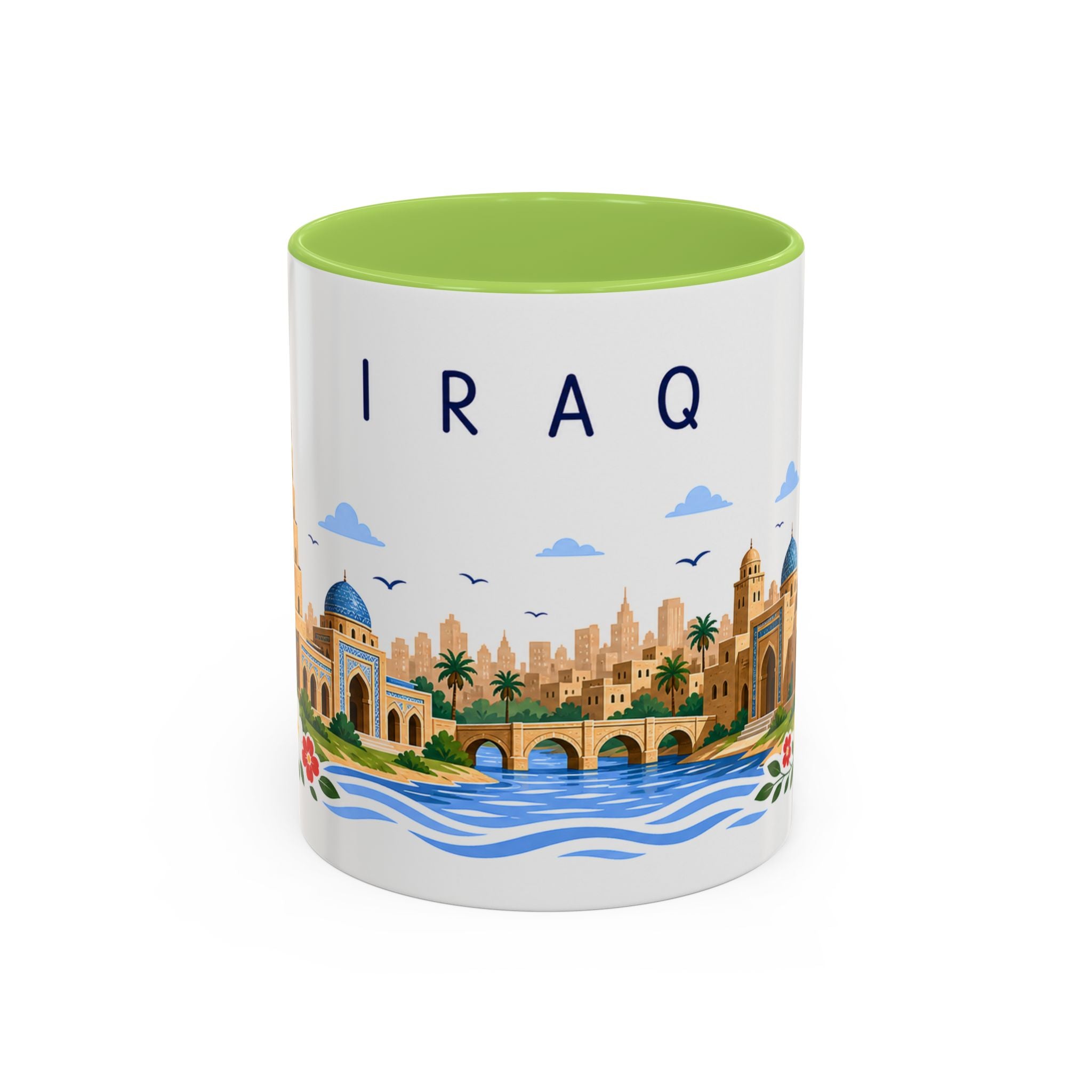Iraq Coffee Mug | Travel Souvenir Accent Mug | Place Gift Ceramic Cup 11oz 15oz