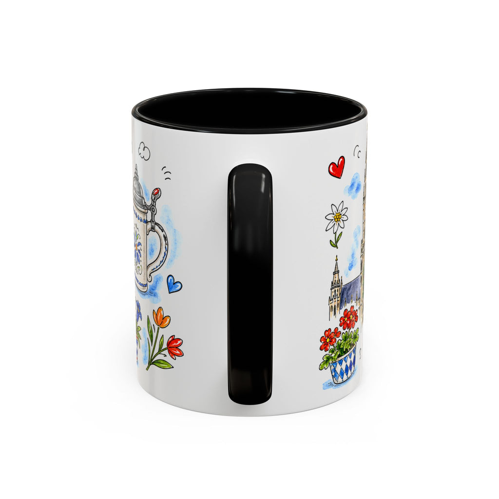 Munich Travel Mug | European City Souvenir Accent Coffee Mug | 11oz 15oz Ceramic Cup