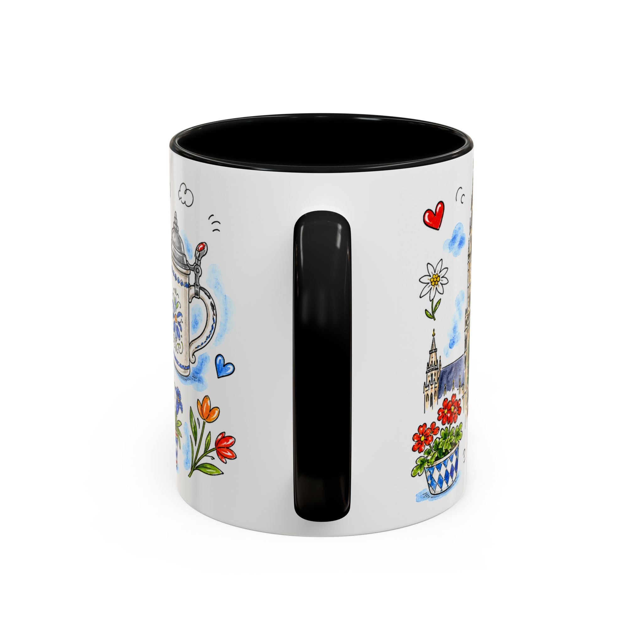 Munich Travel Mug | European City Souvenir Accent Coffee Mug | 11oz 15oz Ceramic Cup