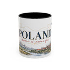 Poland Home Country Mug | Moving Away Gift | Long Distance Friendship | 11 oz 15 oz Accent Mug
