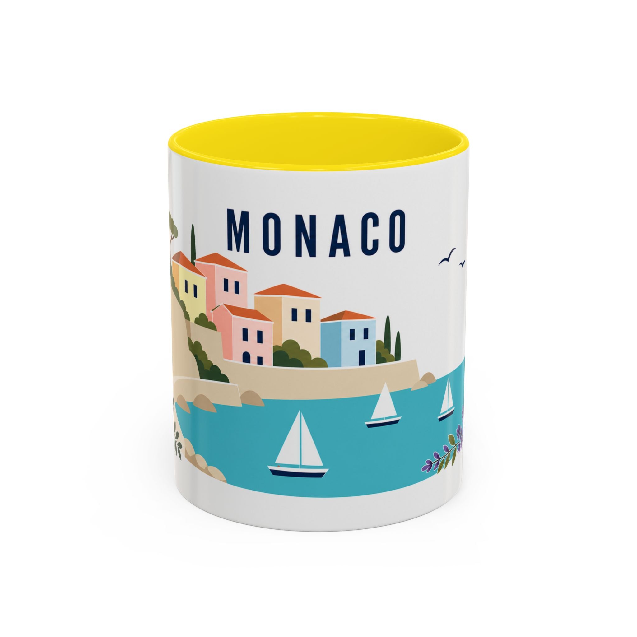 Monaco Coffee Mug | Travel Souvenir Accent Mug | Country Gift Ceramic Cup 11oz 15oz