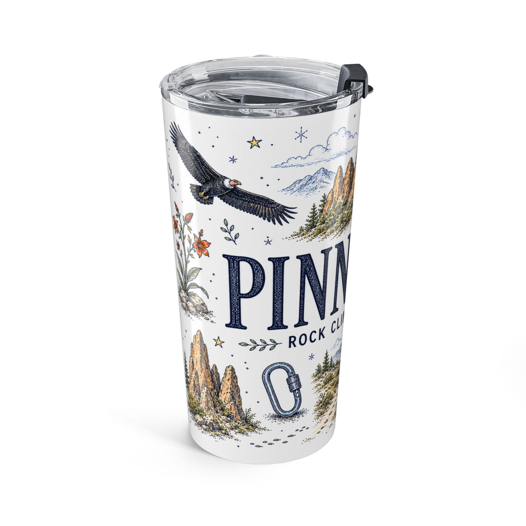 Pinnacles National Park 20oz Tumbler | California Rock Climbing Condor Gift | Insulated Stainless Steel Travel Cup