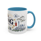 Beijing Coffee Mug | China Souvenir Travel Gift | Accent Color Ceramic 11oz 15oz