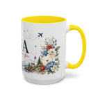 USA Home Country Mug | Moving Away Gift | Long Distance Friendship | 11 oz 15 oz Accent Mug