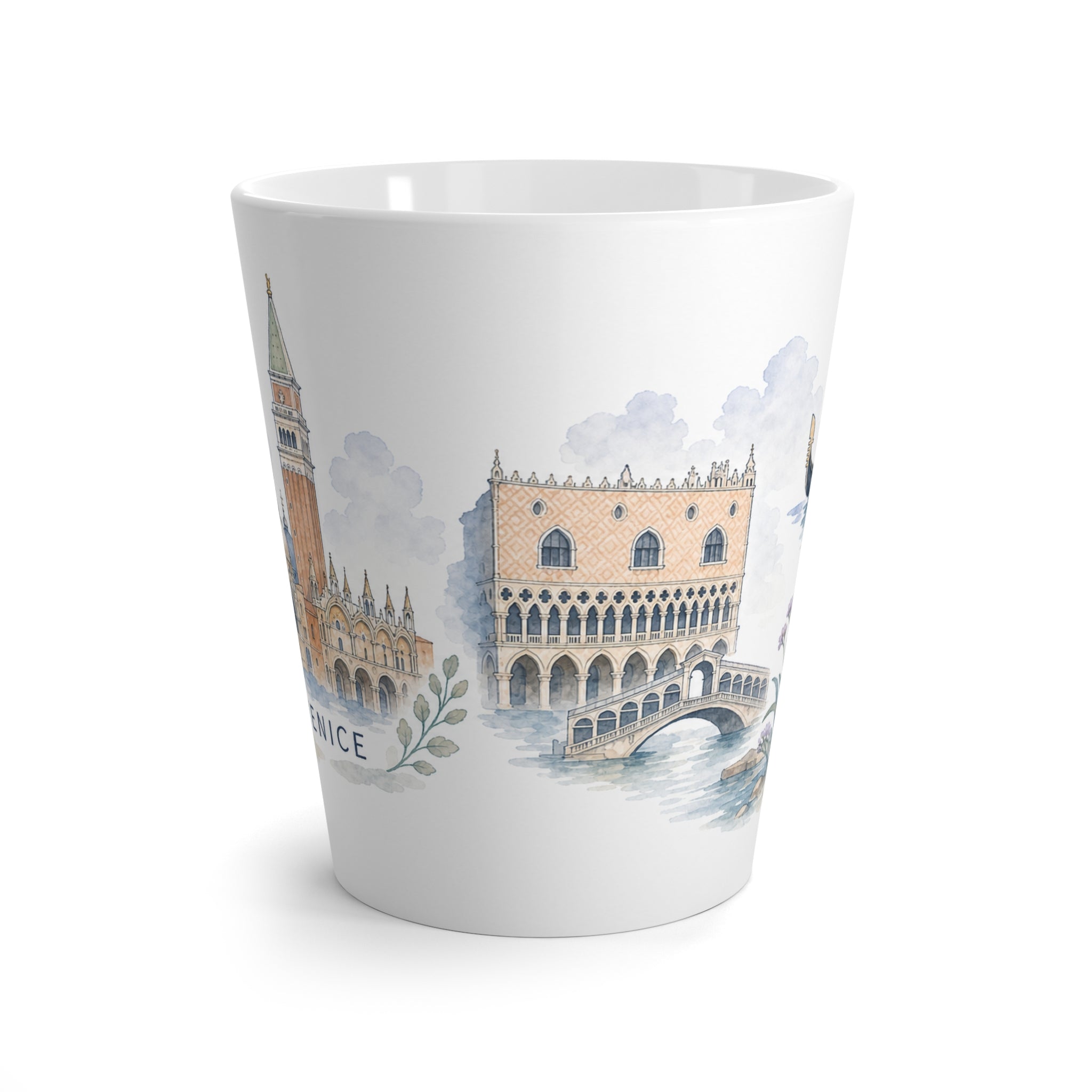 Venice Latte Mug | Watercolor City Travel Mug | 12 oz Ceramic Souvenir Gift