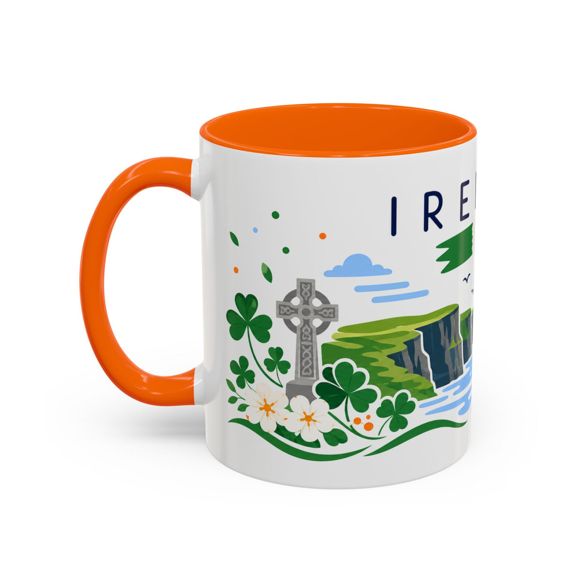Ireland Coffee Mug | Travel Souvenir Accent Mug | Country Gift Ceramic Cup 11oz 15oz