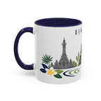 Denpasar Coffee Mug | Indonesia Travel Souvenir | Porcelain Decal City Gift | 11oz 15oz Accent Mug
