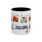 Kuala Lumpur Coffee Mug | Postage Stamp Collage Mug | Travel Souvenir Accent Cup 11oz 15oz