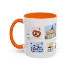 Berlin Coffee Mug | Postage Stamp Collage Mug | Travel Souvenir Accent Cup 11oz 15oz