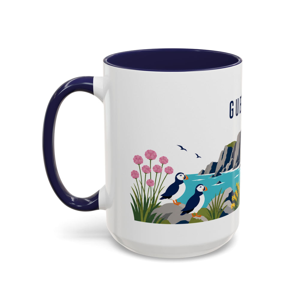 Guernsey Coffee Mug | Travel Souvenir Accent Mug | Country Gift Ceramic Cup 11oz 15oz