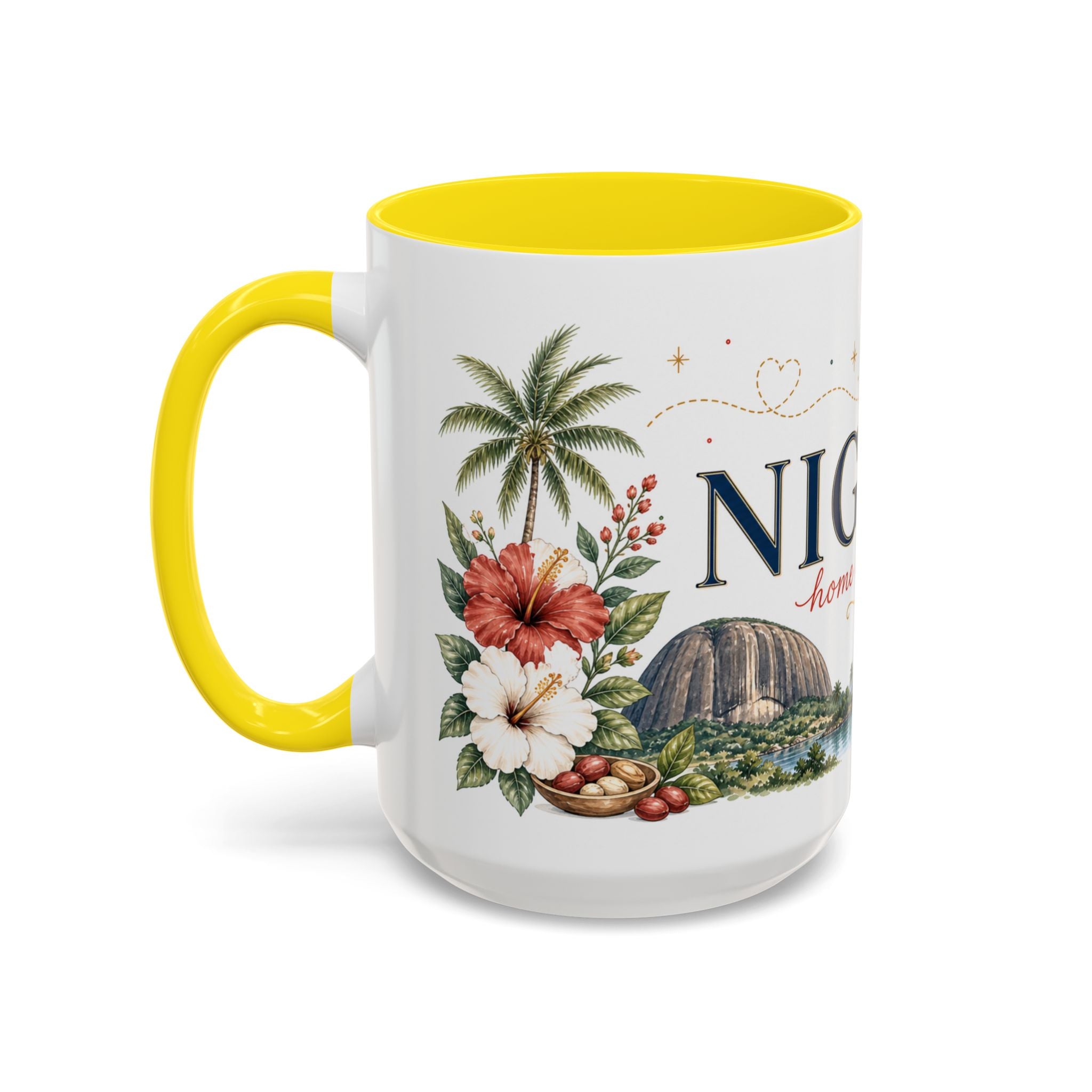 Nigeria Home Country Mug | Moving Away Gift | Long Distance Friendship | 11 oz 15 oz Accent Mug