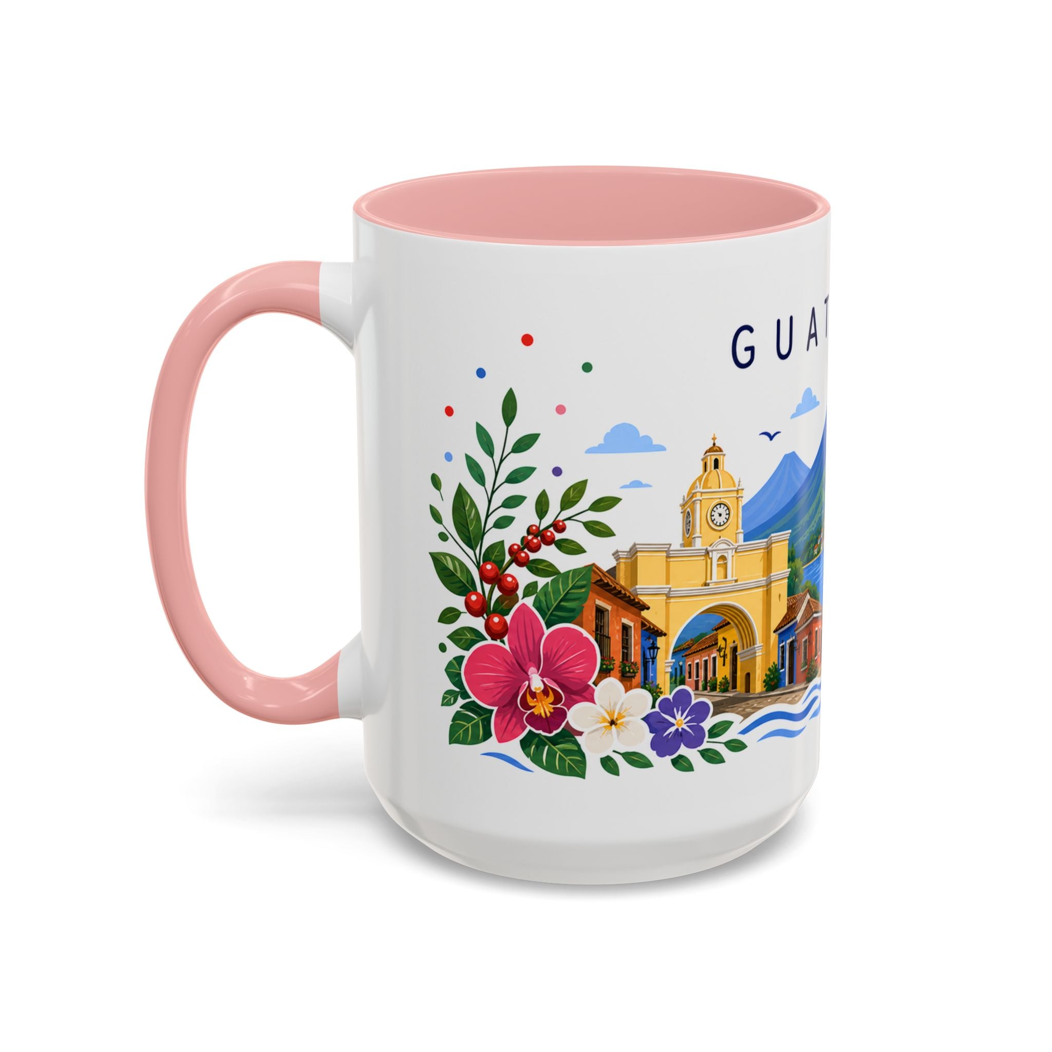 Guatemala Coffee Mug | Travel Souvenir Accent Mug | Place Gift Ceramic Cup 11oz 15oz